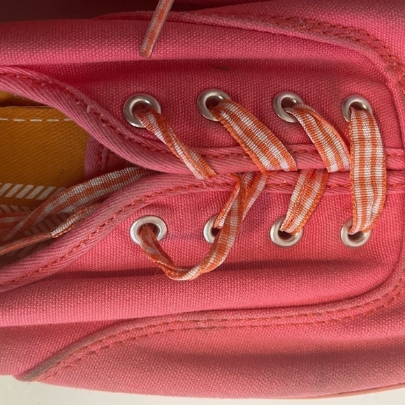 Keds Coral Canvas  4 Eyelet Tie Ribbon Lace Comfort Flats Shoes Sneakers - Picture 2 of 8